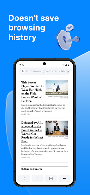 Incognito Browser - Ad Blocker Screenshot 1