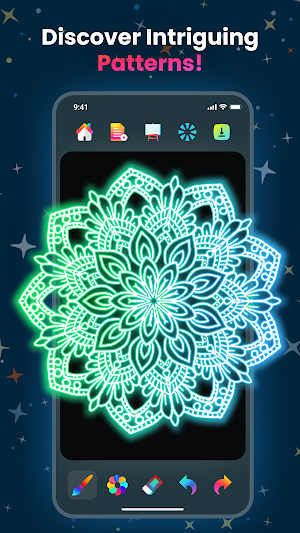 Magic Doodle: Glow Art Drawing Screenshot 1