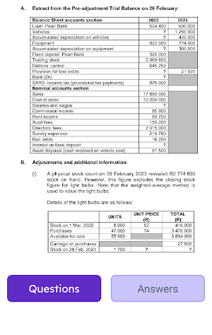 Grade 12 Accounting Screenshot 2