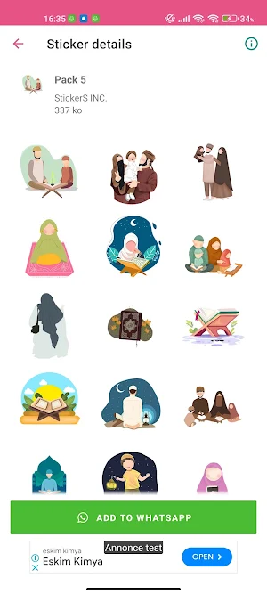 Ramadan Mubarak Stickers Screenshot 3
