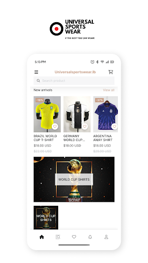 UNIVERSALSPORTSWEAR Screenshot 0