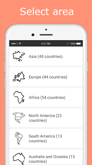 Countries and capitals game Screenshot 0