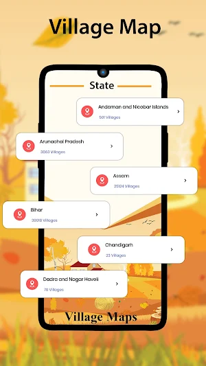 Village Map With District : सभी गॉंव का नक्शा Screenshot 2