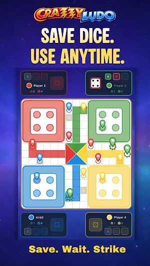 Crazzy Ludo: Strategy Game Screenshot 1