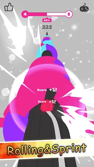 Sky Helix Ball:Rolling Jump Smash Crazy Rush Game Screenshot 1