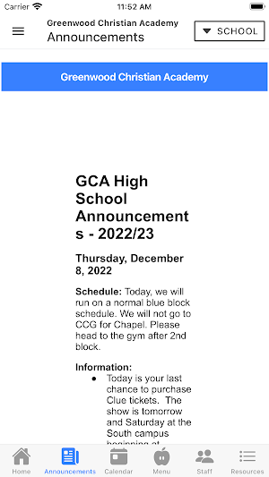 Greenwood Christian Academy Screenshot 2