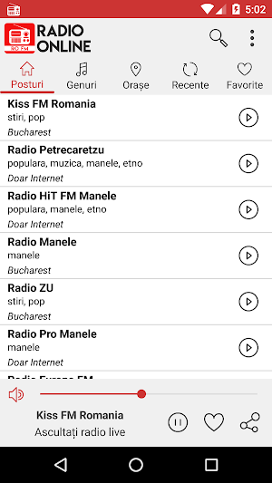 Radio online România: Listen to live FM radio Screenshot 0