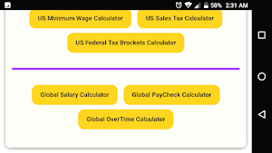 USA Tax Calculators Screenshot 1