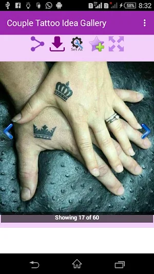 Couple Tattoo Idea Gallery Screenshot 3