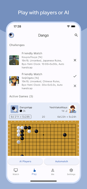 Dango - Play Online Go Game Screenshot 1