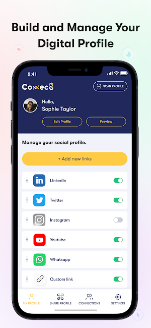 Connec8: Digital Business Card Screenshot 1