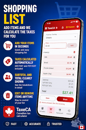 TaxeCA: Canada Tax Calculator Screenshot 2