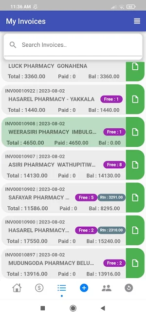 NANCE Sales Screenshot 2