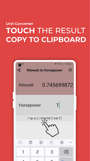 KW to HP Calculator Screenshot 2