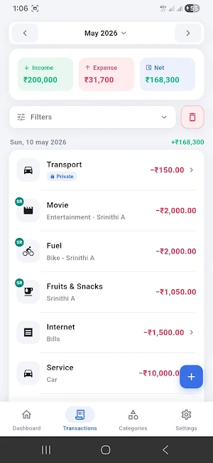 Family Spending Tracker Screenshot 1
