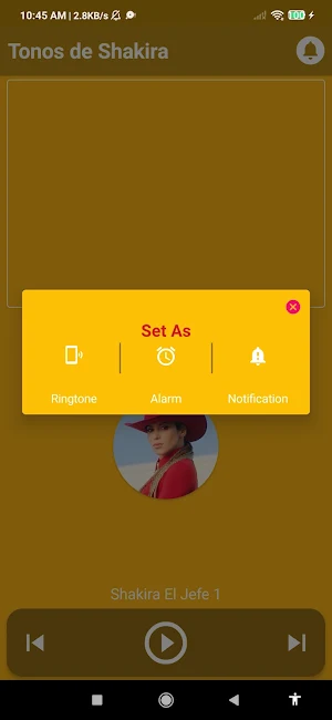 Shakira El Jefe Ringtone Screenshot 2