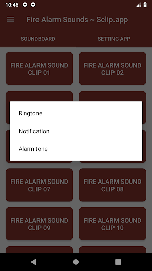 Fire Alarm Sound Collections ~ Sclip.app Screenshot 2