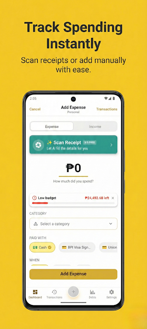 Sentimo: Spending Tracker Screenshot 2