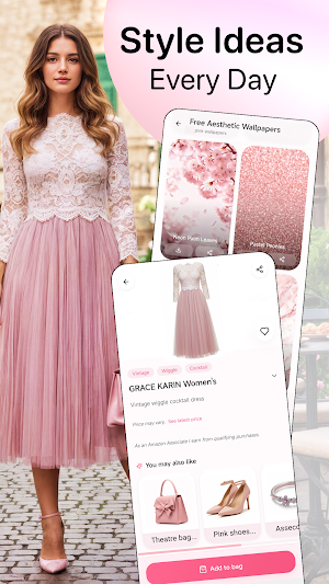 Pink Vibes Lady: Shop & Walls Screenshot 2