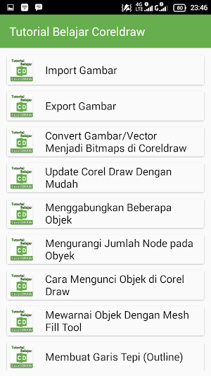 Tutorial Belajar Coreldraw Screenshot 1