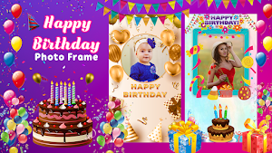 Birthday Photo Frame Maker Screenshot 0