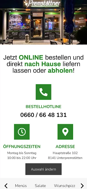 Pizza Premstättner Screenshot 0