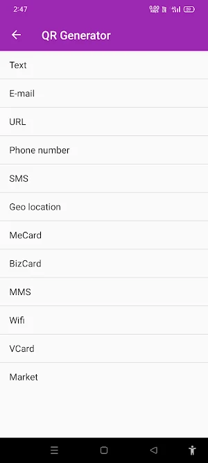 QR Scanner and Generator Screenshot 0