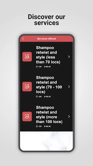 Stamped By Shantel Booking app Screenshot 1