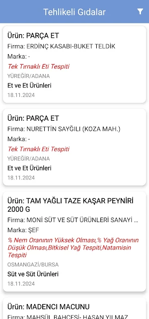 Taklit-Tağşiş & Tehlikeli Gıda Screenshot 2