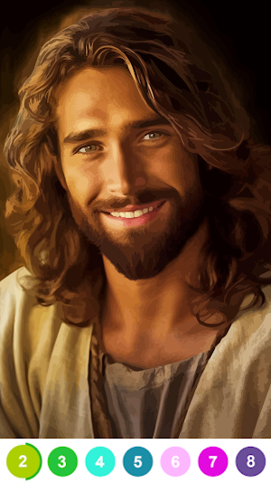 Bible Color By Number Game Screenshot 0