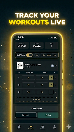 RYDGE: Workouts & Calories Screenshot 0