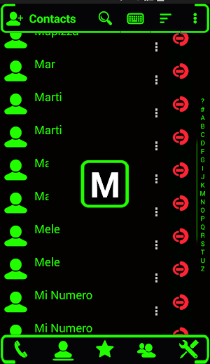 Theme Neon V3 Green RocketDial Screenshot 2