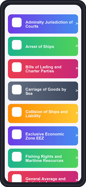 Maritime Law MCQ Quiz Screenshot 0