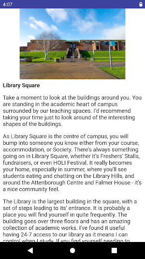 University of Sussex Self-Guided Tour Screenshot 2
