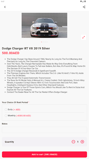 Rum Car Rental Screenshot 1