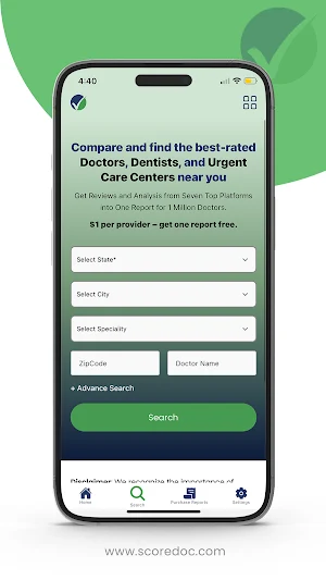 ScoreDoc: Doctor Reviews Screenshot 2