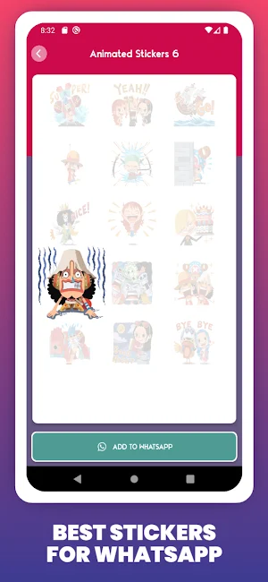 One Anime Piece Stickers WA Screenshot 1