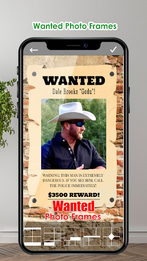 Wanted Photo Editor and Frames Screenshot 1