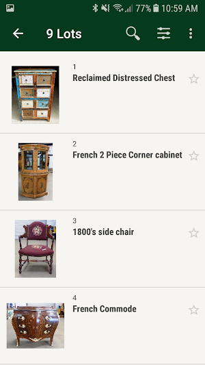 Southern Heirs Auction Screenshot 1