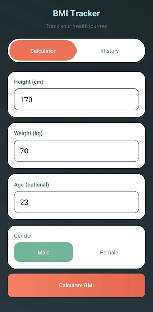 VitaScale: BMI Tracker Screenshot 0