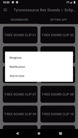 T-Rex Sounds ~ Sclip.app Screenshot 2