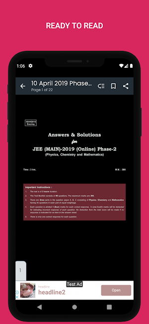JeeMains Solved QuestionPapers Screenshot 1