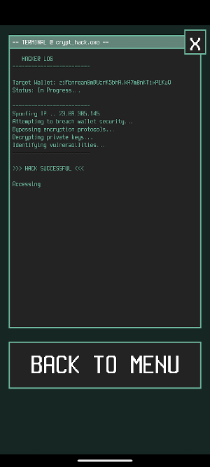 Bitcoin BTC Hacker Simulator Screenshot 0