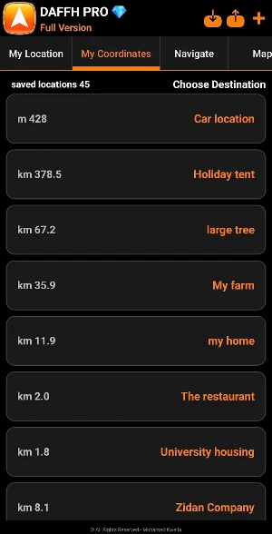 DAFFH PRO Navigator Screenshot 3