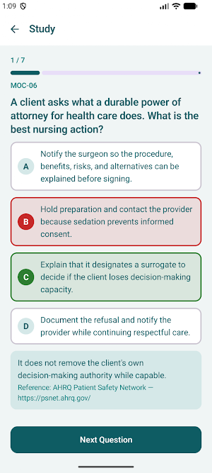 CareCue: RN & PN Exam Practice Screenshot 1