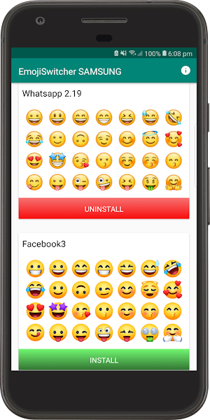 Emoji Switcher - No Root for Samsung Screenshot 1