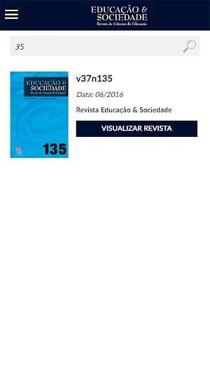 Revista Educação & Sociedade Screenshot 2