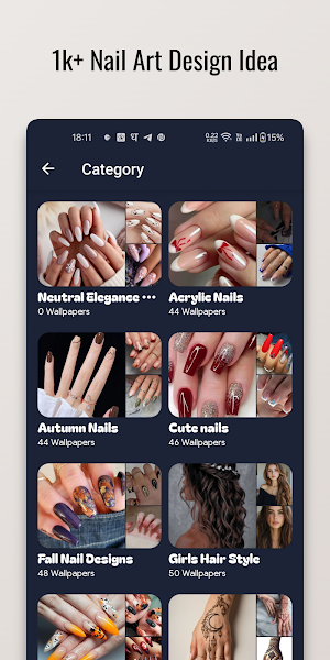 Neutral Elegance Nail Design Screenshot 0