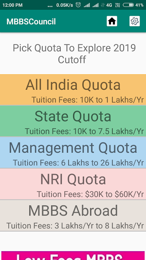 MBBS Council - NEET Cutoff & Admission Counselling Screenshot 1