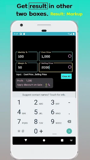 Markup Margin - Calculator Screenshot 1